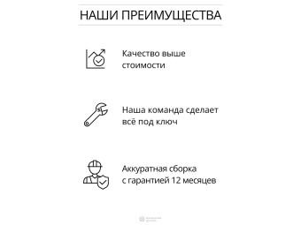 Кухня прямая модульная Квадро Красная