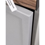Угловая кухня с отдельно стоящими с тремя пеналами без ручек | 2.6*1*8 метра Арка-005