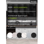 Рильефная кухня серого цвета с духовкой шириной 450 мм | 2 метра Монца 012