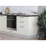 Угловая модульная кухня ванильного цвета | 2,4*1,5 метра Ройс-042