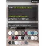 Прямая маленькая модульная кухня серого цвета | 2 метра Ройс-043
