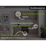 Прямая маленькая модульная кухня серого цвета | 2 метра Ройс-043