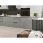 Белая модульная кухня с удобными интегрированными ручками