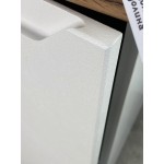 Небольшая модульная кухня со встроенными ручками бело-серая | 2.2 метра Тренто-009
