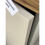 Прямая модульная кухня маленького размера бежевого цвета | 0.8 метра Флэт-003
