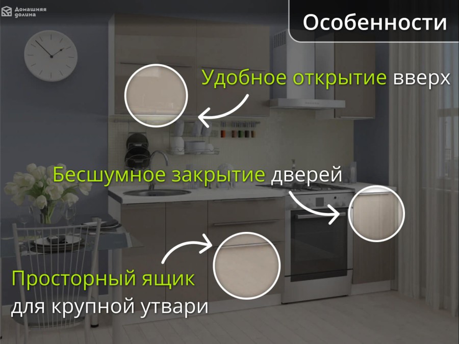 Кухня Фьюжн-003 1,6 метра Gallant