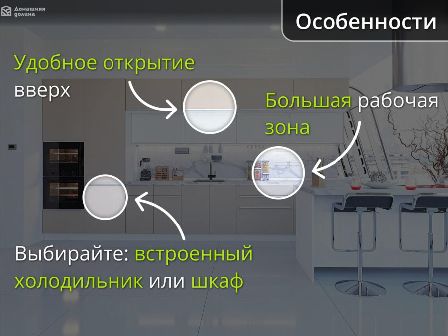 Прямая бежевая кухня из пластика с антресолями | 4.4 метра Фьюжн-006