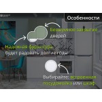 Мини кухня верхние шкафы мятного цвета - нижние белого | 1 метр Фьюжн-008