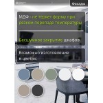Угловая модульная кухня с матовыми белыми фасадами | 2.6*1.8 метра Фьюжн-009