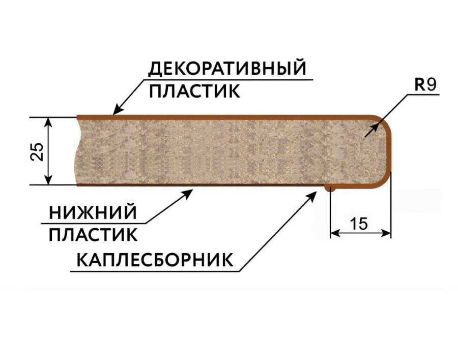 Столешница ДСП Бриллиант белый №400Б