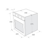 Газовый духовой шкаф Maunfeld MGOG 673B черный