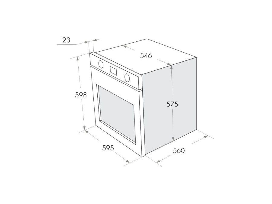 Газовый духовой шкаф Maunfeld MGOG 673B черный