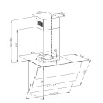 Кухонная вытяжка Maunfeld Manchester Light 90 черный